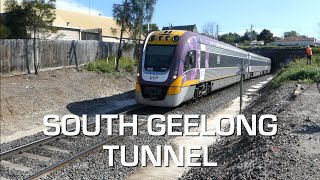 Trains at South Geelong Tunnel - Compilation