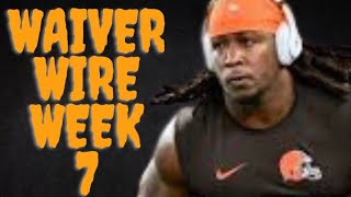 Week 7 Fantasy Football Waiver Wire Rankings & Questions