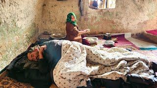 Tandoori breads and Potato recipe by old lovers in village of Afghanistan