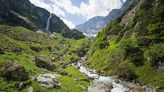 Timelapse waterfall and stream