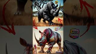 Imagine if Rhino with Avengers skin!! #marvel #avengers #animals #superhero