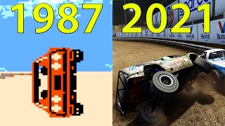 Evolution of Car Crashes in Racing Video Games 1987-2021