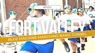 Fort Valley State University || Blue Machine Marching Band || Marching In - Tunnel (8.31.24)