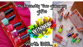 My Recently Two giveaway gifts....😍❤️ |  Get Nailed !! |