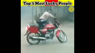 Top 3 Most Lucky People in the World #shorts#lucky#people