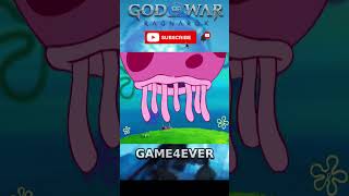 Release King JellyFish in GOW Ragnarok and Sponage BOB! #shorts