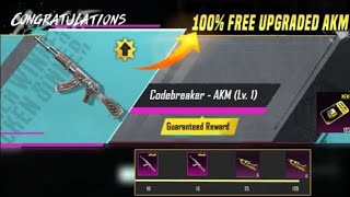 Get Free Upgradeable AKM Skin | I Got AKM Skin Only In 100 Crates 😱 | Luckiest Crate Opening | PUBGM