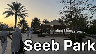 A day after heavy rain in Muscat, Oman | Seeb Park | Seeb Beach | Cycling Park #muscat #oman #rain