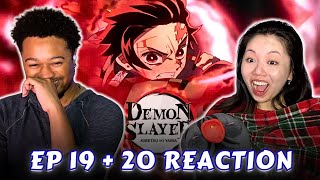 ONE OF THE BEST ANIME MOMENTS!! 🔥 | Girlfriend Reacts To *Demon Slayer* Ep 19 & 20 REACTION