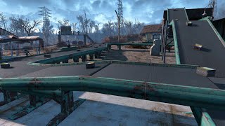 Fallout 4: You can tilt and rotate conveyor belts and they still work