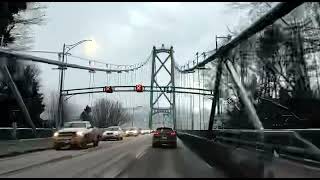 Stanley Park 29/12/21 puente Lyons Gate Bridge.