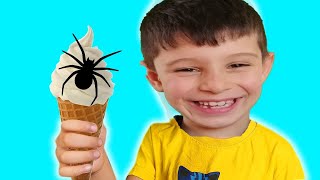 Spider on my ice cream العنكبوت على الآيس كريم