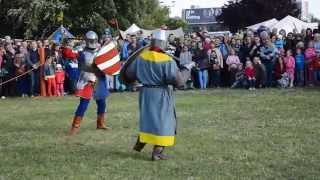 Kraków - 21.06.2014. Targi świetojańskie - pokaz walki rycerskiej - [HD]