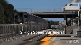 2 High Speed Antrak Surfliners in Tustin, CA!