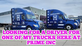 Looking for a Driver - Blue Truck at Prime Inc