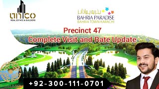 Bahria Paradise | Bahria Town Karachi | Precinct 47 | Latest Update | Street Visit |