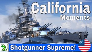 California Moments (Shotgunner Supreme!) - World of Warships Legends - Gameplay