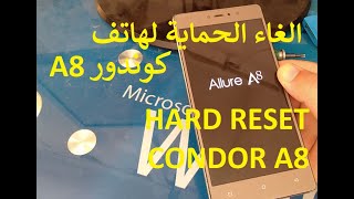 hard reset CONDOR A8 الغاء قفل هاتف كوندور