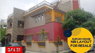 NRI Layout Independent Duplex House for sale 4bhk