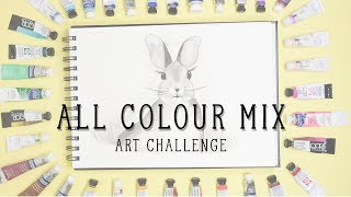 All Colour Mix Art Challenge + Why It's Important To Finish Your Art