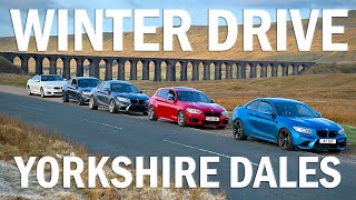 Winter Drive to Yorkshire Dales. Fantastic drive in a beautiful scenery | 4K