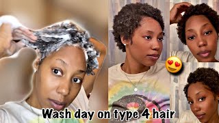 Wash Day on Natural Hair using Mielle Products