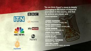 UK journalists call for free press in Egypt