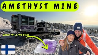 Finlands Amethyst mine | day trip from Rovaniemi lapland