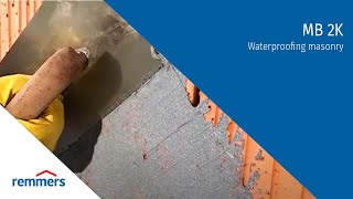 Waterproofing masonry with MB 2K