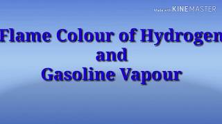 Bahan Bakar Hidrogen dan Uap Pertamax /Flame of Hydrogen and Gasoline Vapour Burning