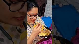 fruit custard eating #shortvideo #shorts #viral #sweet #custurd #blackchana