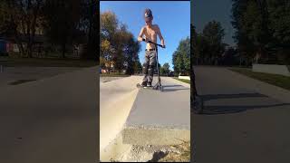 v skateparku sezemice trošku streetu #scooter #freestyle #scoot