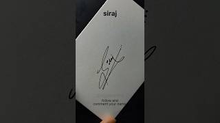 siraj name signature style #signature #signoartis