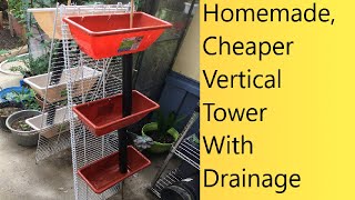 (Video 87) Vertical Lettuce/Herb Tower With Drainage | Summer Lettuce/Herb Tower