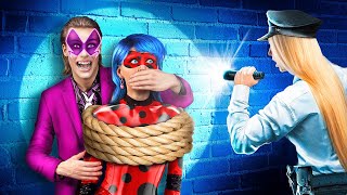 Miraculous Ladybug in Jail / How To Become a Superhero in Real Life