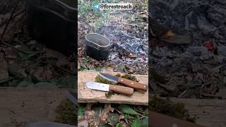 ЛЕСНОЙ КУХОННИК!?🤯 #бушкрафт #выживание #wood #bushcraft #survival #ковка #woodworking #forest #diy