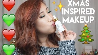 Christmas Inspired Makeup || heidiroro