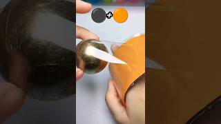 Oddly satisfying sticky tape Ball ⚫🟠 #love #shortsviral #diy #nanocraft #bestoutofwaste #artandcraft