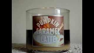 Bath and Body Works Candle Review- Candle of the Week: Pumpkin Caramel Latte (2013)