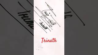 Trinath name Signature Style/Best Signature idea#Viralshorts