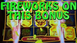 ENDING THE BONUS WITH FIREWORKS AND COIN SHOWER ON PROSPERITY TORTOISE.