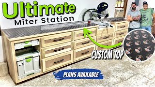 This Is a Huge Shop Upgrade || The Ultimate Miter Saw Station