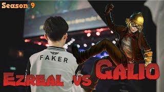 Faker - Ezreal vs Galio Mid - Patch 9.19 LoL Season 9 KR Ranked | League of Legends Replays