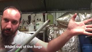 Biogas blow torch and melting metal