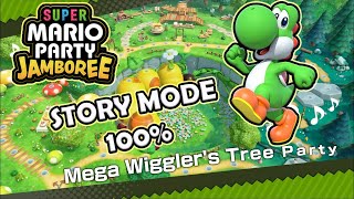 Super Mario Party Jamboree - Story Mode 100% - Mega Wiggler's Tree Party!