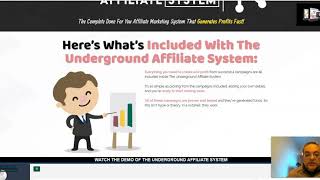 Underground Affiliate System Review 🖐️ DON'T BUY  WITHOUT MY 😎 CUSTOM 😎 BONUSES!