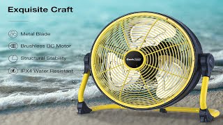 Best Portable Fan | Geek Aire Fan | Battery Operated Floor Fan | Rechargeable Powered High Velocity