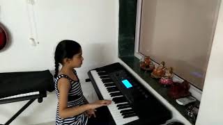 Child playing sholay background theme