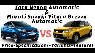 Maruti Suzuki Brezza AMT 2018 vs Tata Nexon AMT ! Comparison & Price !