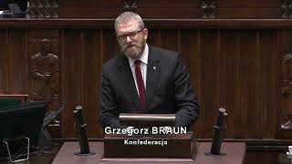 ✅ Grzegorz Braun: Polityka historyczna agresywnie wymierzona w Polskę triumfuje!